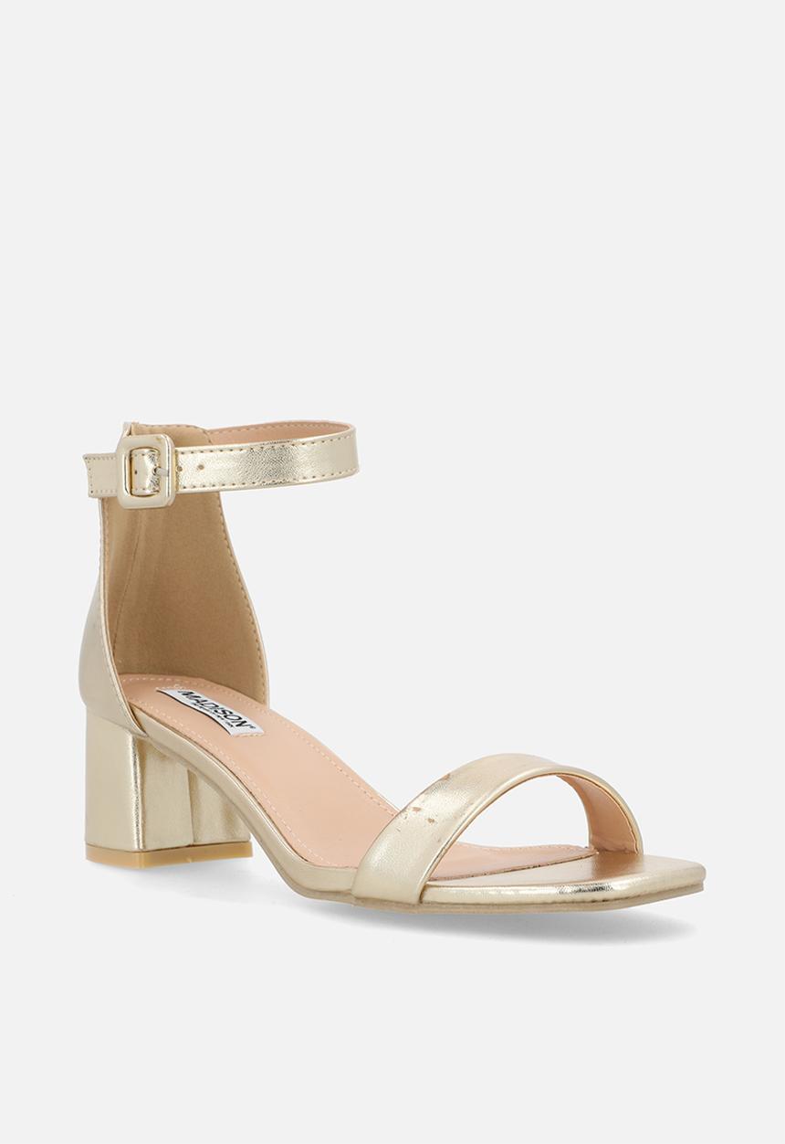 Madison® - Amira 4 open toe ankle strap - gold