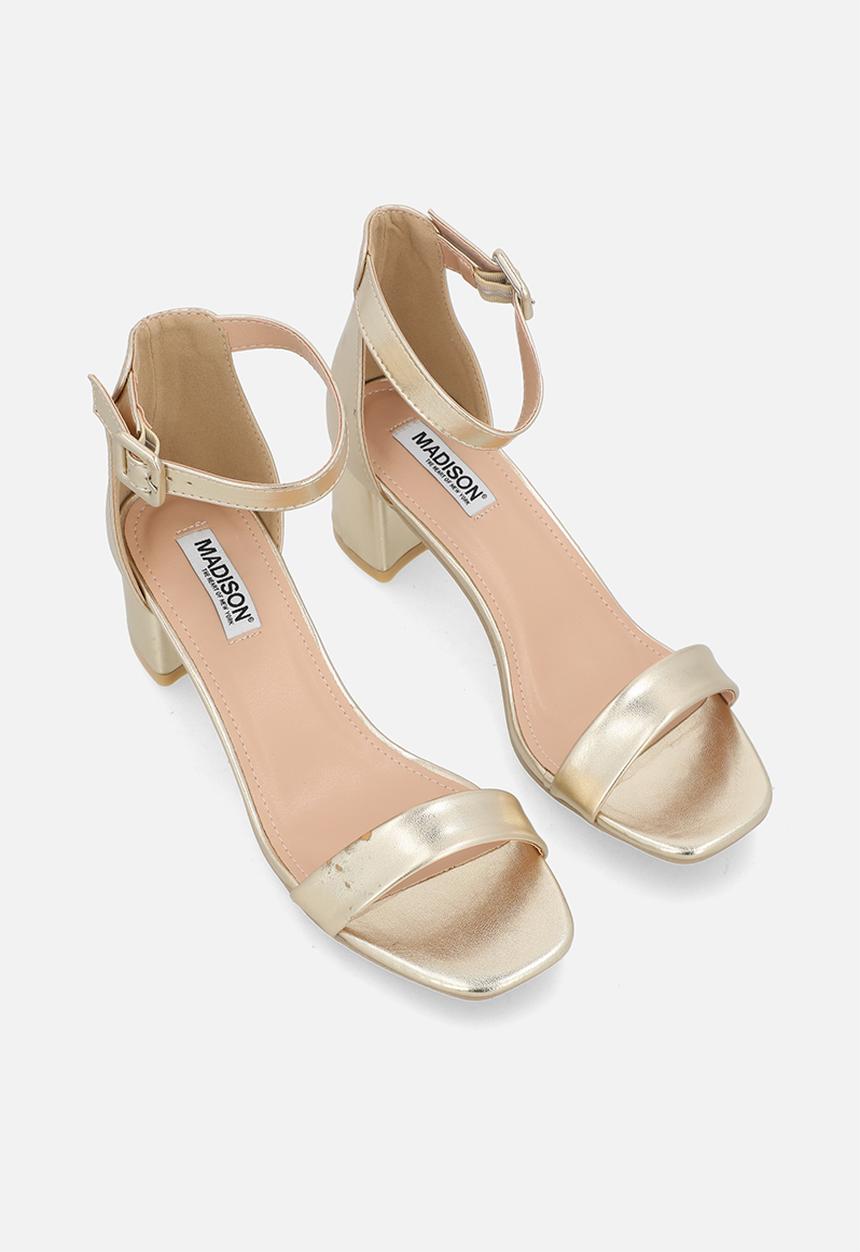 Madison® - Amira 4 open toe ankle strap - gold