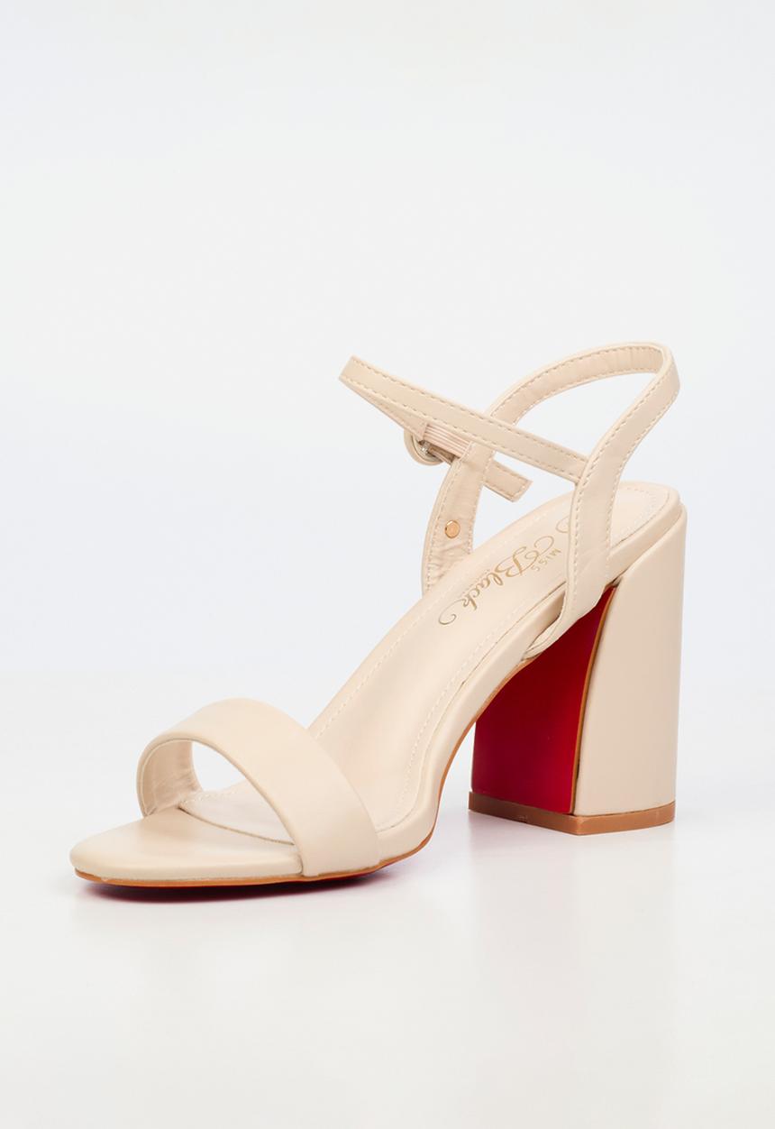 Miss Black - Cassy 1 classic block heel - neutral