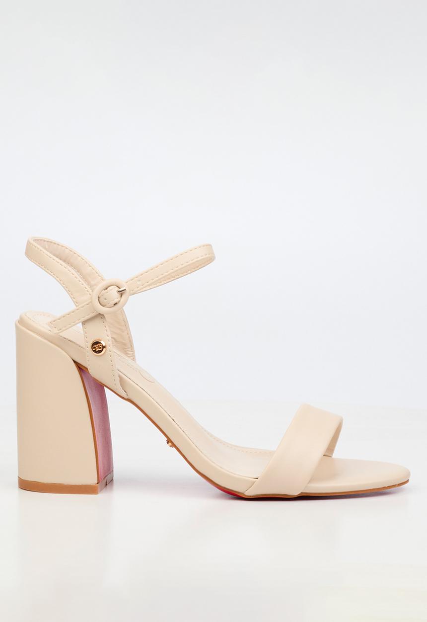 Miss Black - Cassy 1 classic block heel - neutral