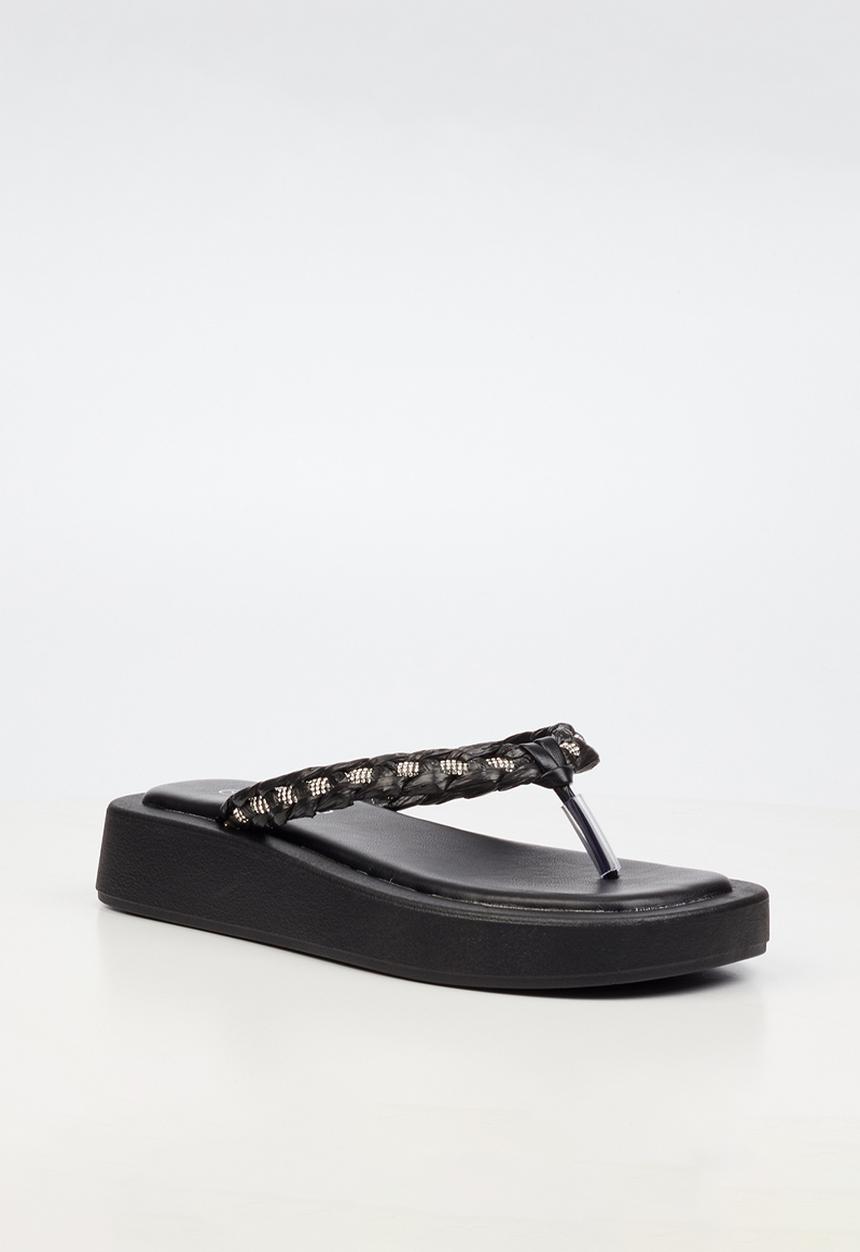 Viabeach - Coconut 11 braided thick sandal - black