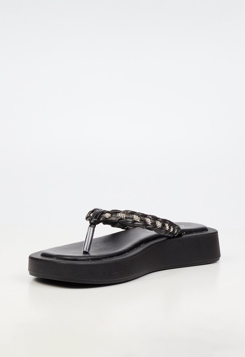 Viabeach - Coconut 11 braided thick sandal - black