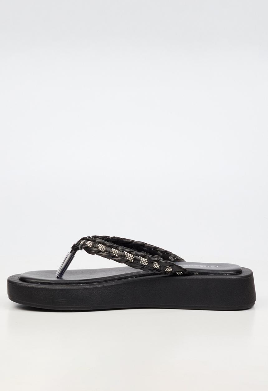 Viabeach - Coconut 11 braided thick sandal - black