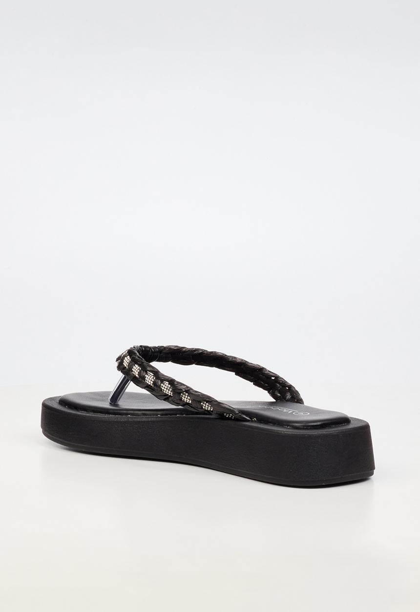 Viabeach - Coconut 11 braided thick sandal - black