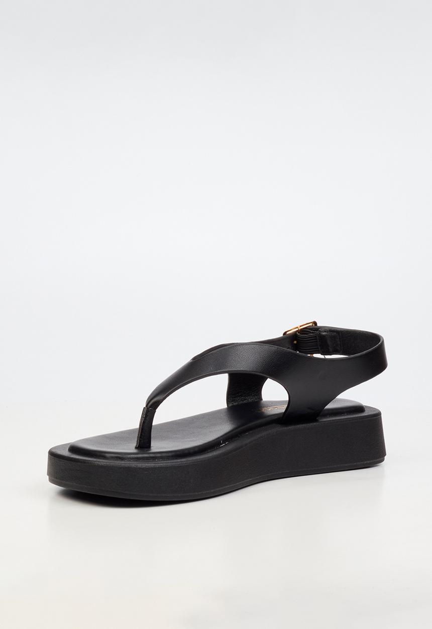 Viabeach - Coconut 13 toe thong thick sandal - black