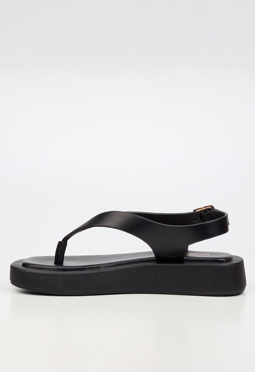 Viabeach - Coconut 13 toe thong thick sandal - black