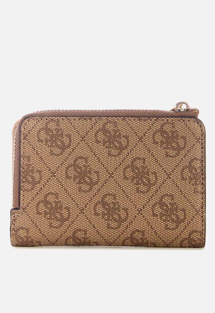 GUESS - Slg Laurel ii Slg Zip Arnd Crd Cse - Latte Logo