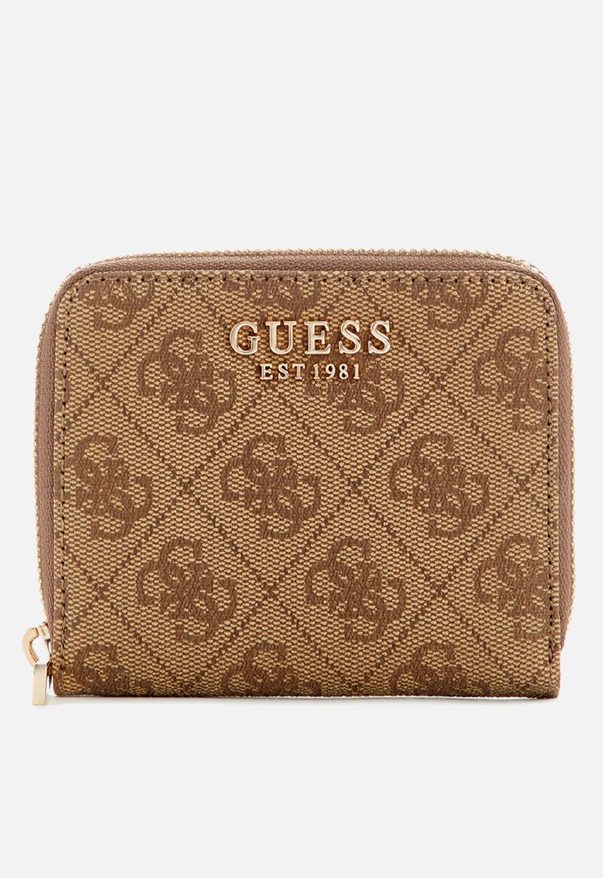 GUESS - Slg Laurel ii Slg Small Zip Around - Latte Logo