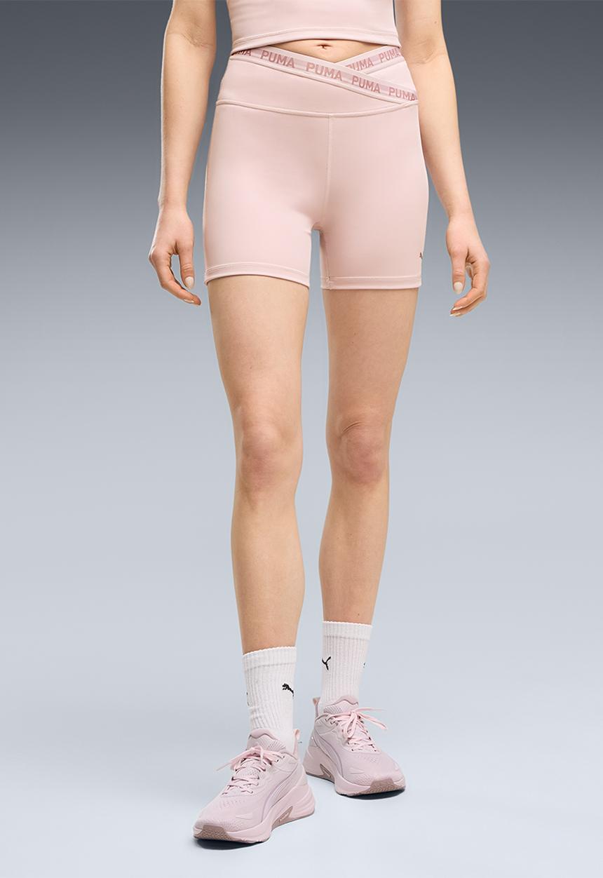 PUMA - W Puma Strong Cross Front Short Tight - Hw 5" - Misty Pink