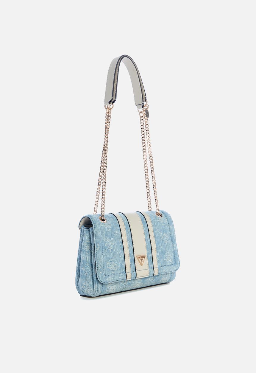 GUESS - Noelle ii Cnvrtble Xbody Flap - Denim Logo