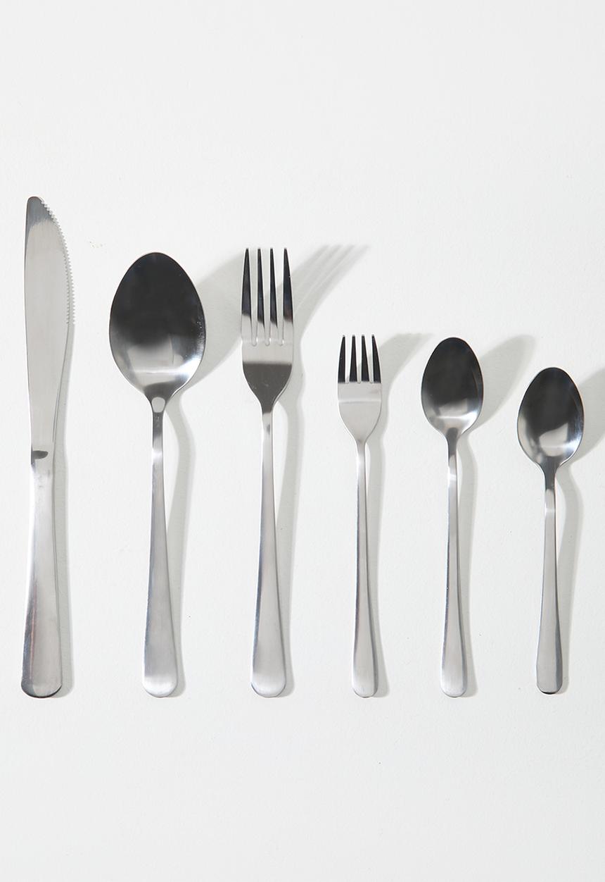 Excellent Houseware - Silver Mirror Polish Cutlery Set 72pcs - silver