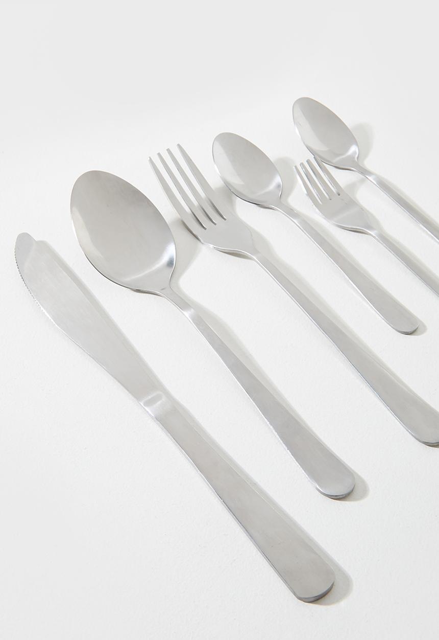 Excellent Houseware - Silver Mirror Polish Cutlery Set 72pcs - silver
