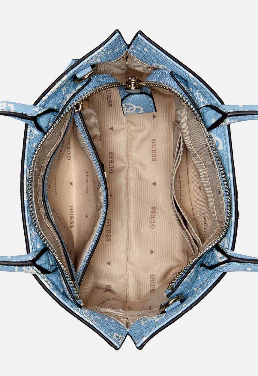 GUESS - Emelie Logo Mini Tote - Light Blue Logo