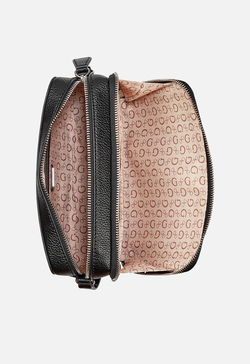 GUESS - Lisa Mini Double Zip Crossbody - Black