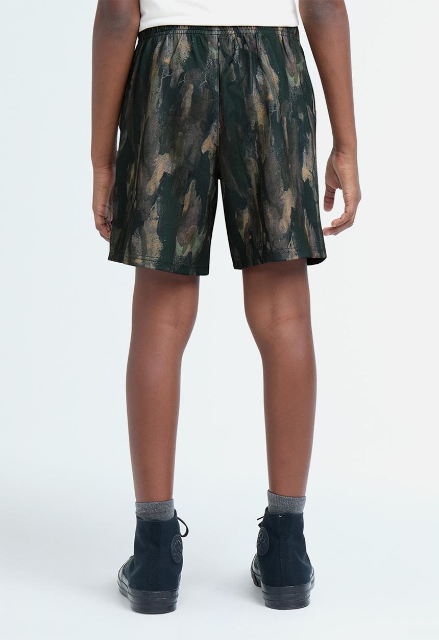 Converse - Cnvb Tree Bark Aop Short - Vintage Cargo / Black