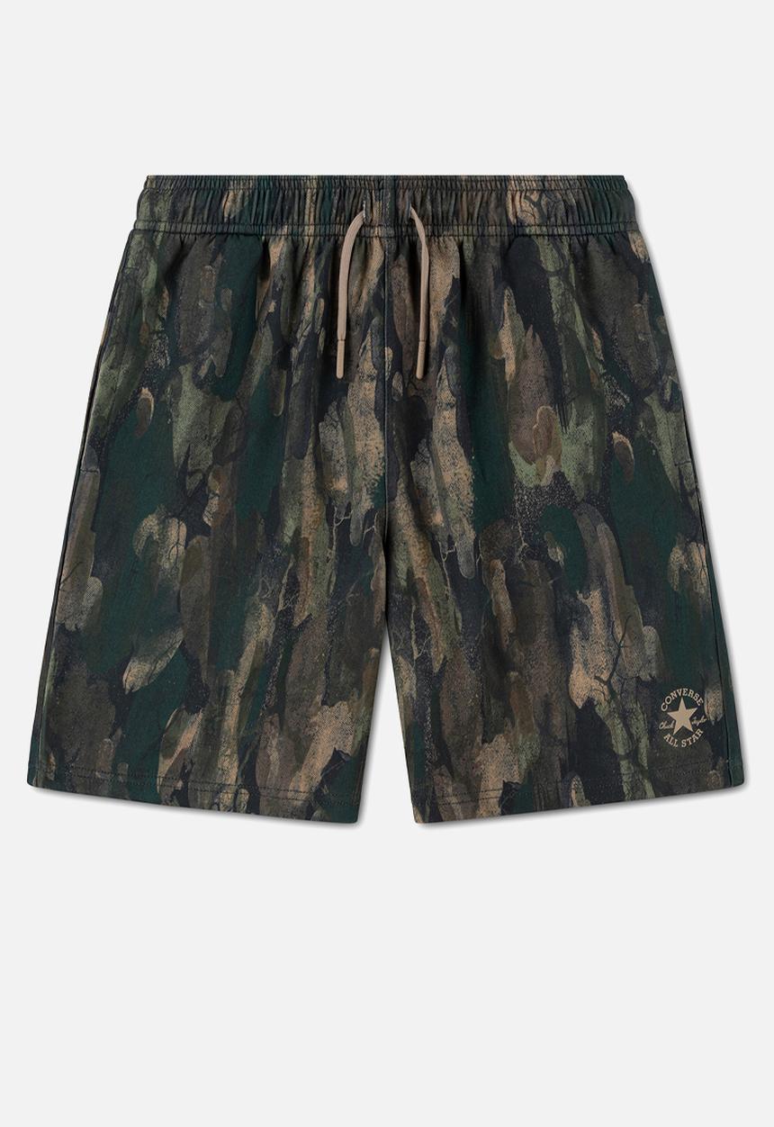 Converse - Cnvb Tree Bark Aop Short - Vintage Cargo / Black