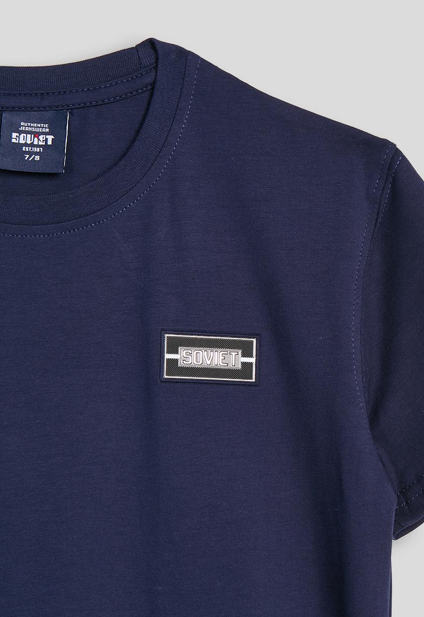 SOVIET - Boys S/Slv Crew Neck Box Tee - Navy