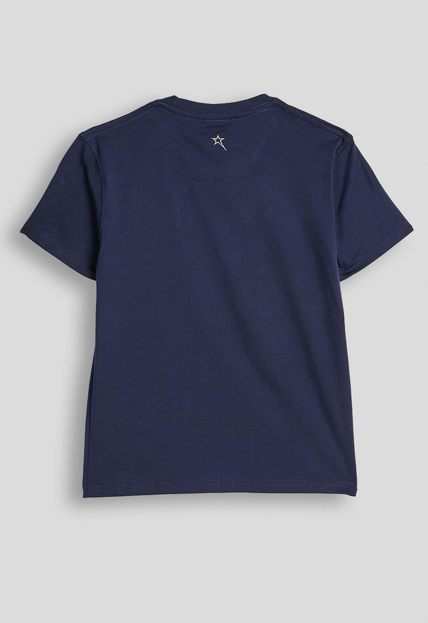 SOVIET - Boys S/Slv Crew Neck Box Tee - Navy