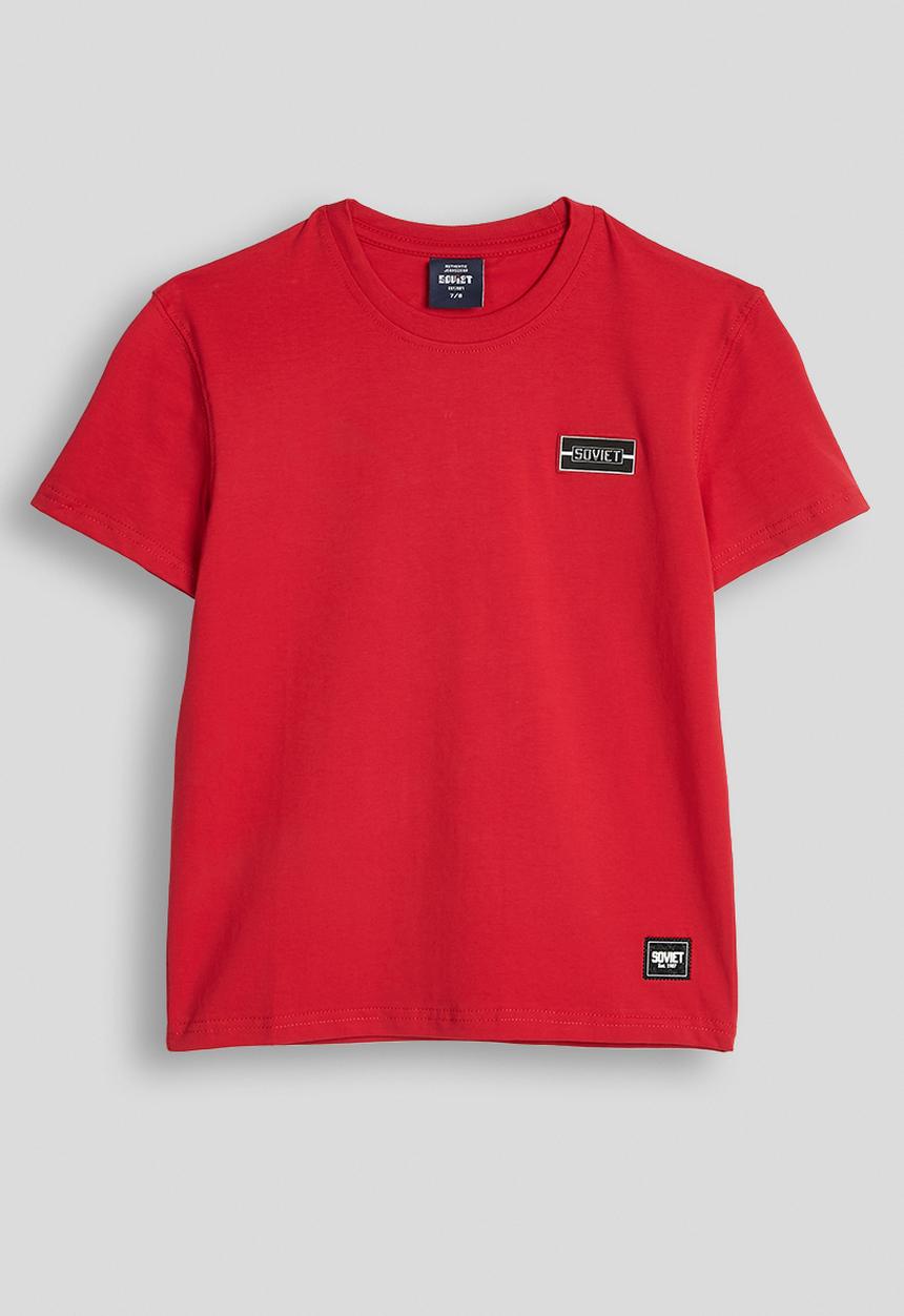SOVIET - Boys S/Slv Crew Neck Box Tee - Red