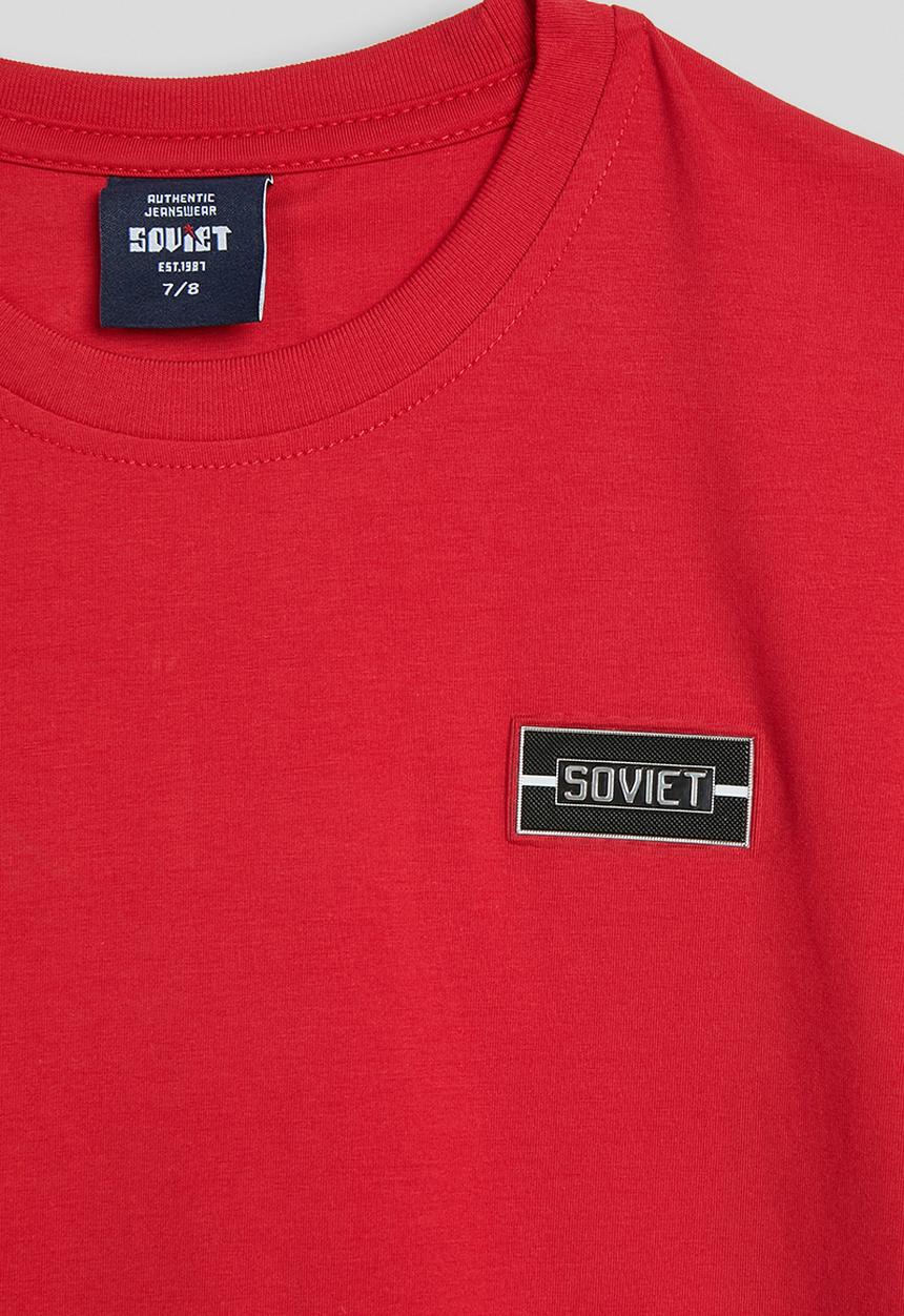 SOVIET - Boys S/Slv Crew Neck Box Tee - Red