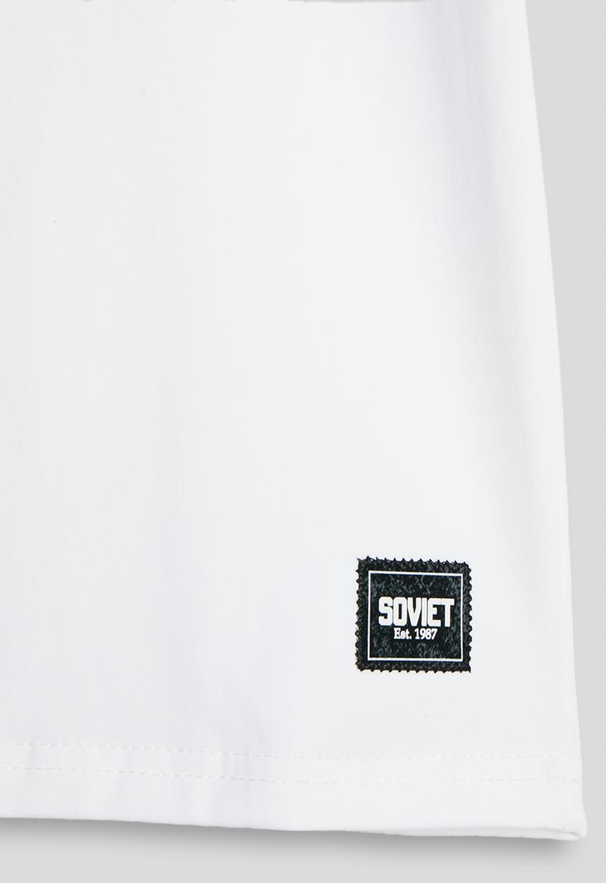 SOVIET - Boys S/Slv Crew Neck Box Tee - White