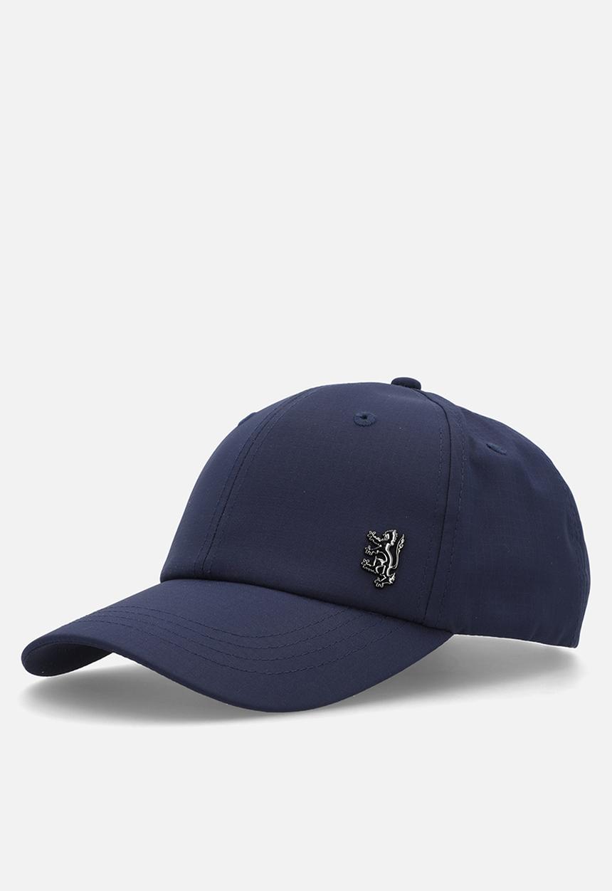 Pringle of Scotland - Pringle Ethan Lion Ingot Peak Cap - Navy