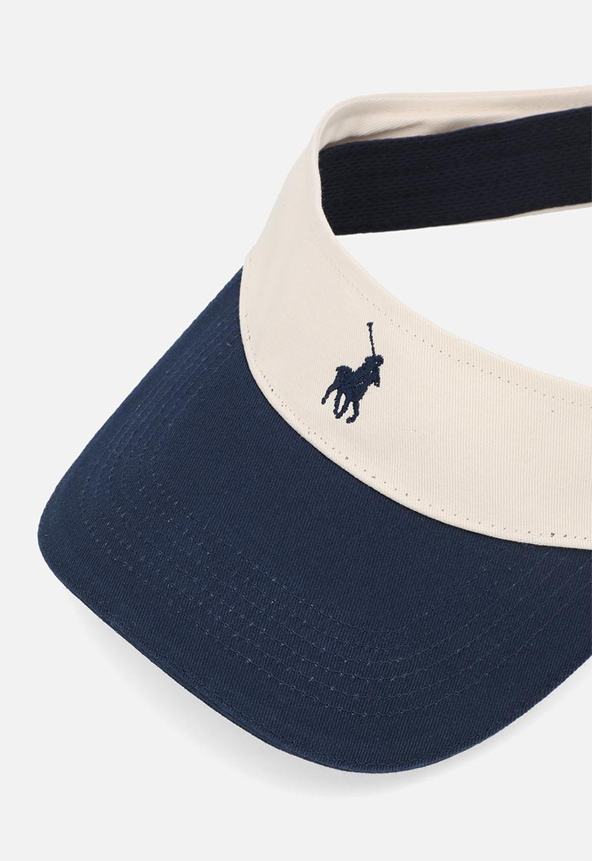 POLO - Cotton Elasticated Visor  - Navy