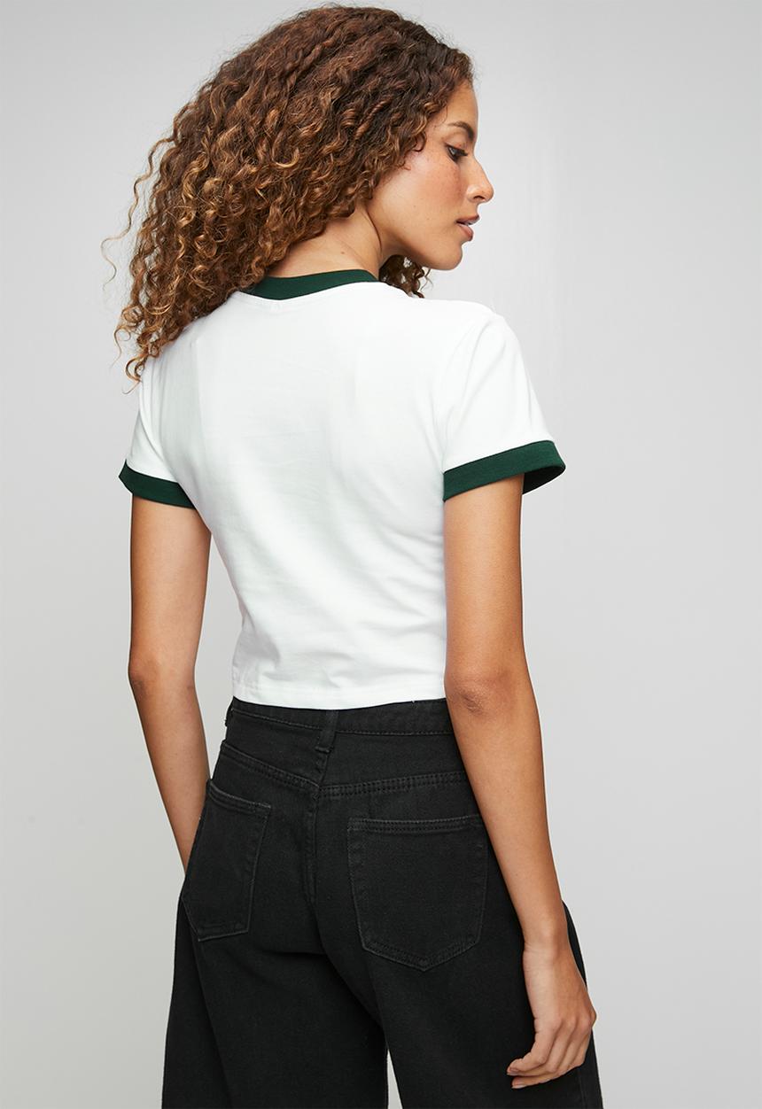 FILA - Juno Crop Top - White/Scarab