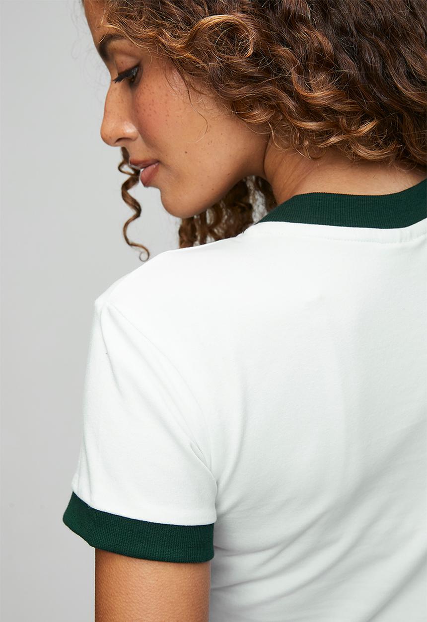 FILA - Juno Crop Top - White/Scarab