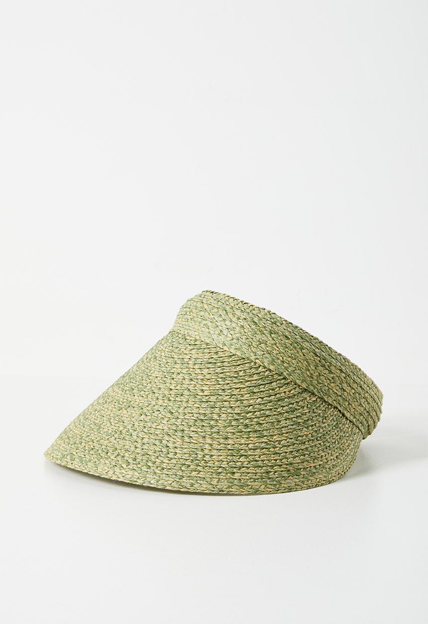 Tessa Design - Promise Woven Wide Peak Visor - Green