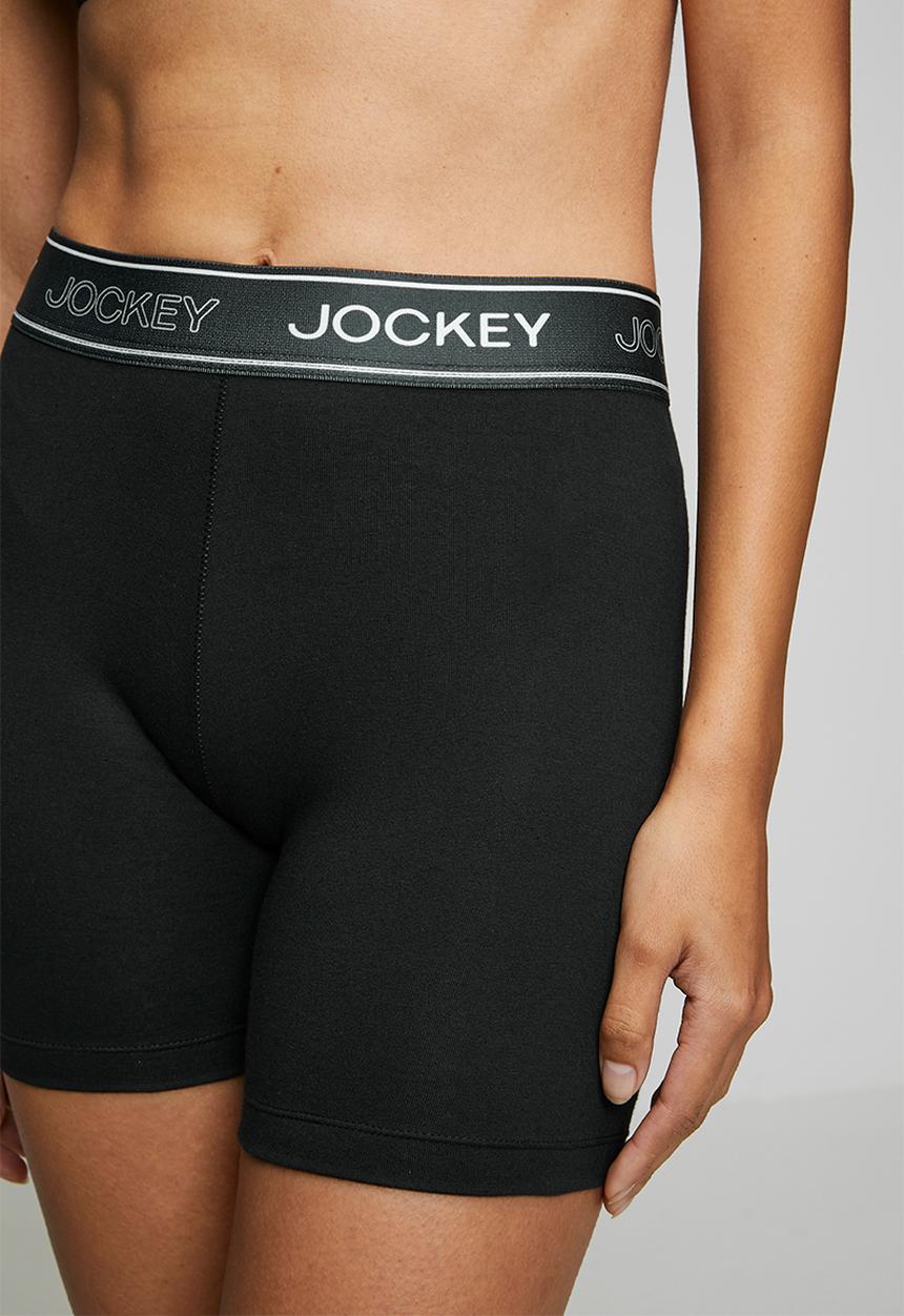 Jockey - Monochrome biker short - black