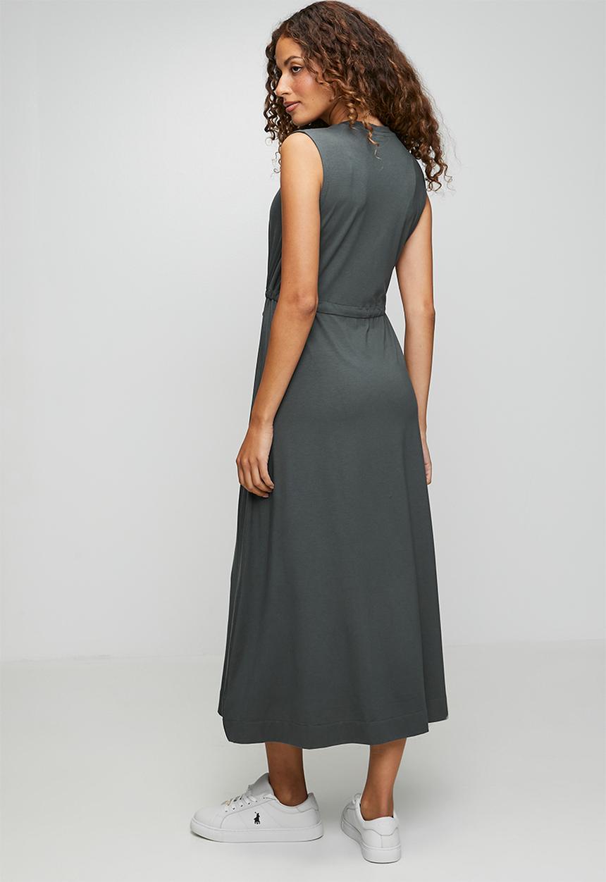 POLO - Wmn Melody Sl Rouge Casual Dress - Gunmetal
