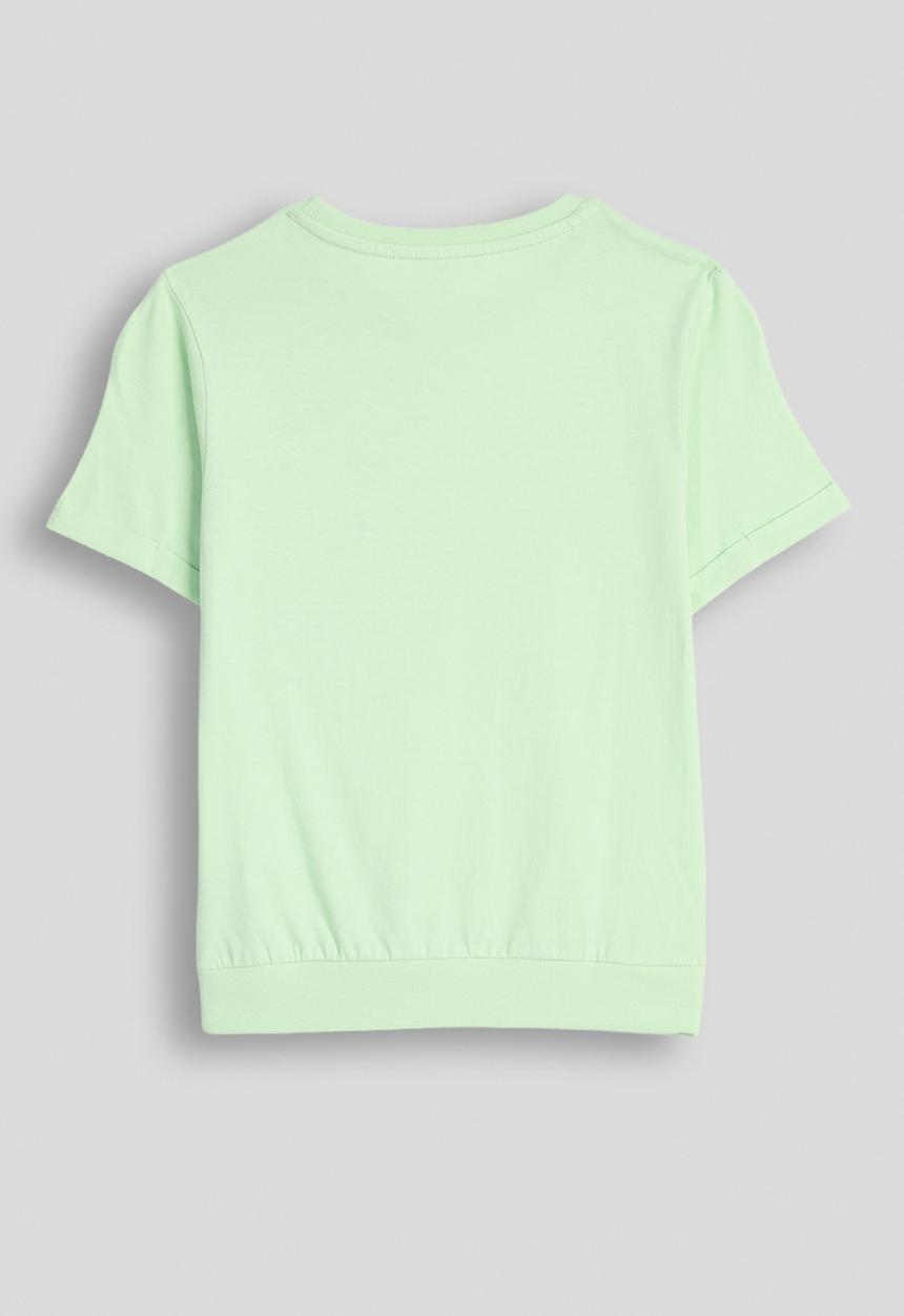 POLO - Girls Isabella Printed Blouson Ss Tee - Soft Aloe