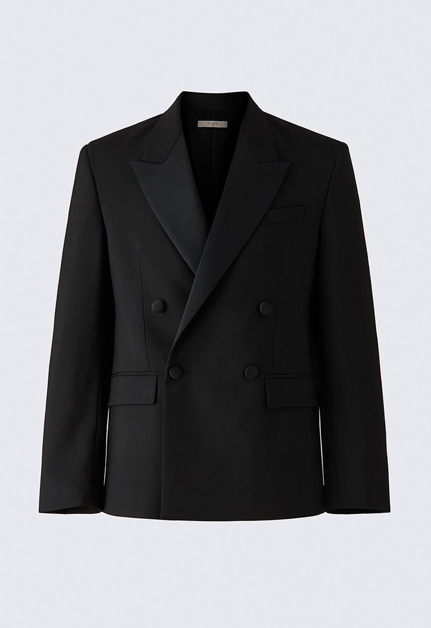 H&M - ELIE SAAB H&M: Double-breasted wool blazer - black - 1374706001