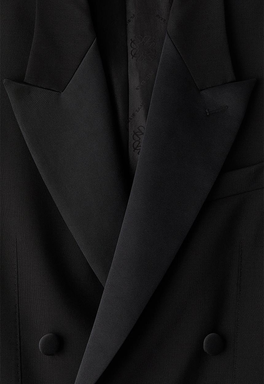H&M - ELIE SAAB H&M: Double-breasted wool blazer - black - 1374706001
