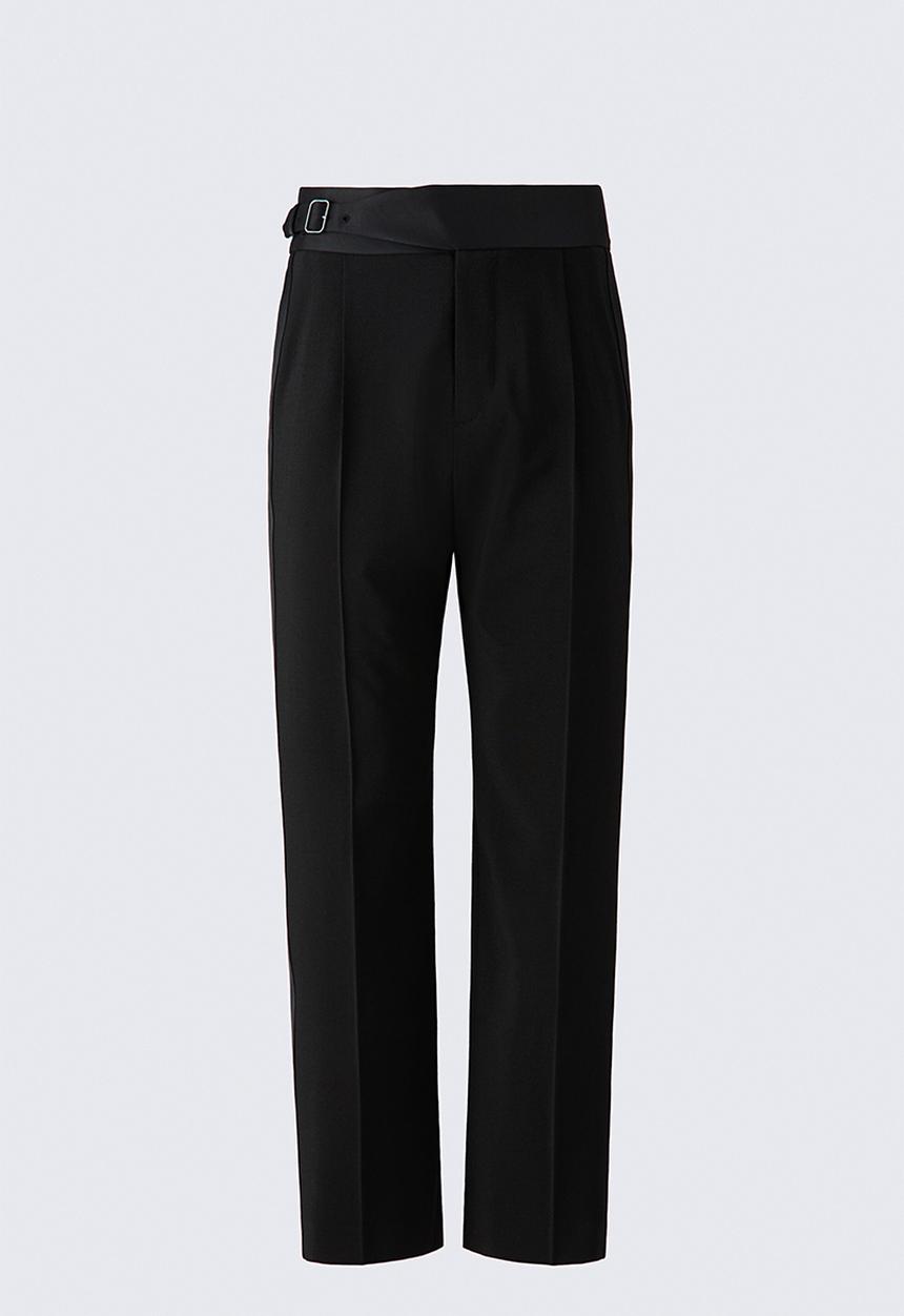 H&M - ELIE SAAB H&M: Wool tuxedo trousers - black