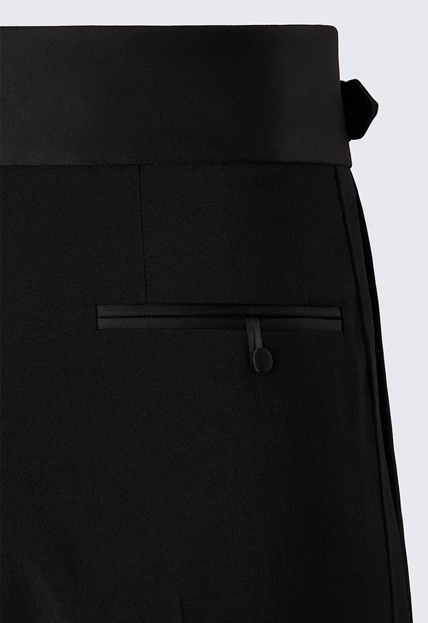 H&M - ELIE SAAB H&M: Wool tuxedo trousers - black