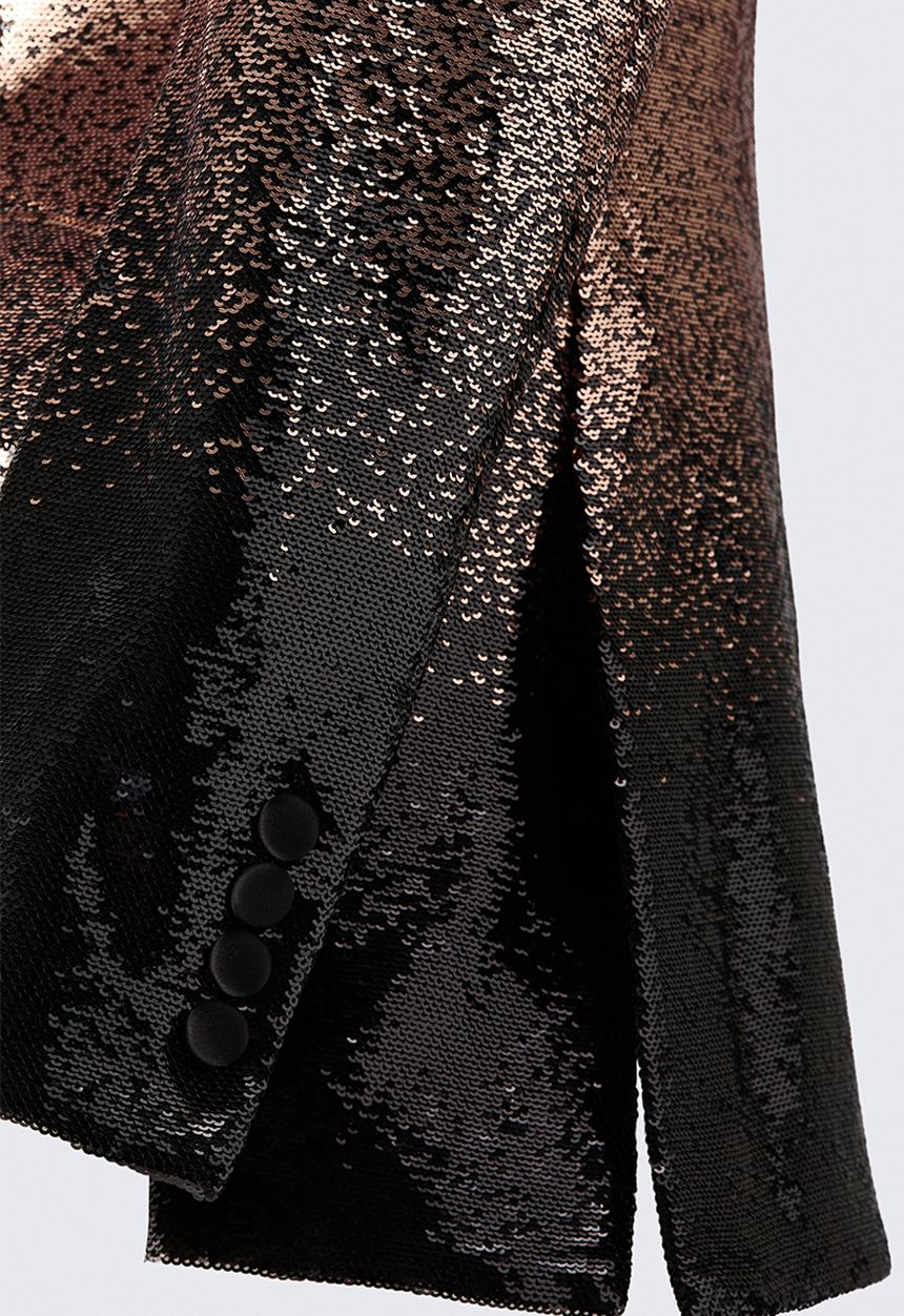 H&M - ELIE SAAB H&M: Sequined blazer - gold-coloured/black
