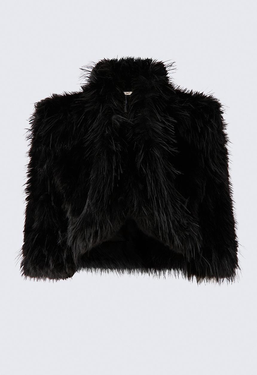 H&M - ELIE SAAB H&M: Fluffy jacket - black