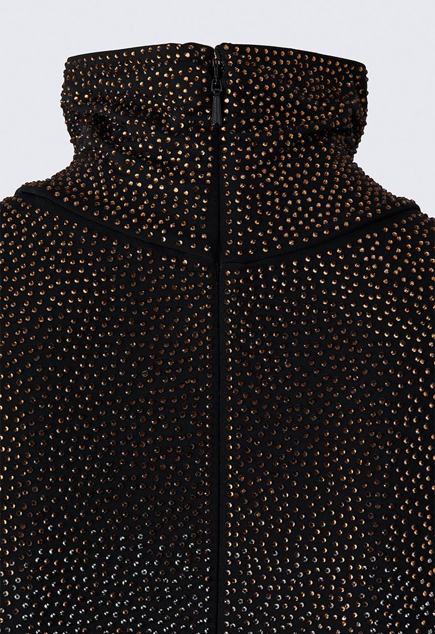 H&M - ELIE SAAB H&M: Embellished turtleneck body - black/gold-coloured