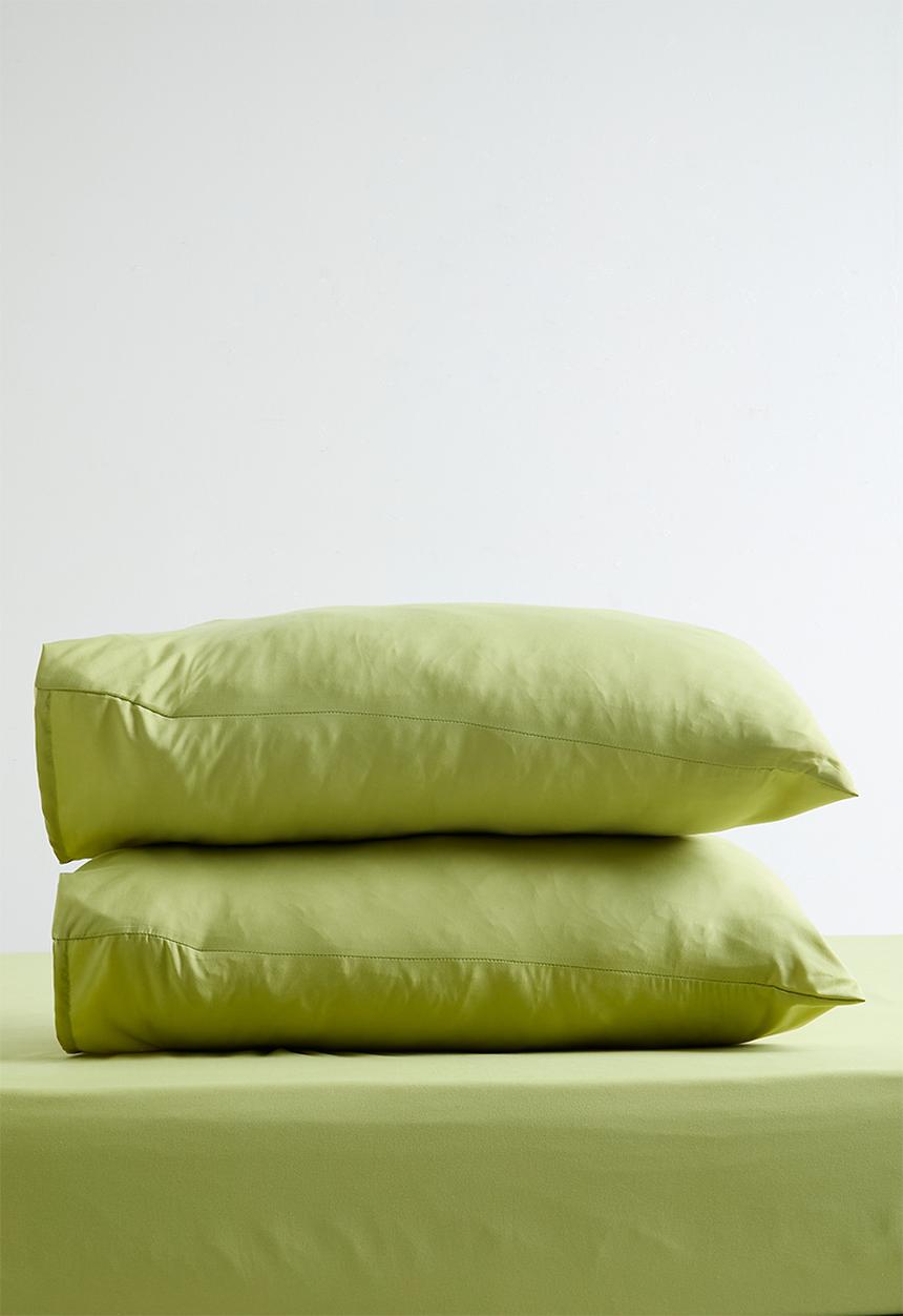 Sixth Floor - Recycled microfibre standard pillowcase set - Medow