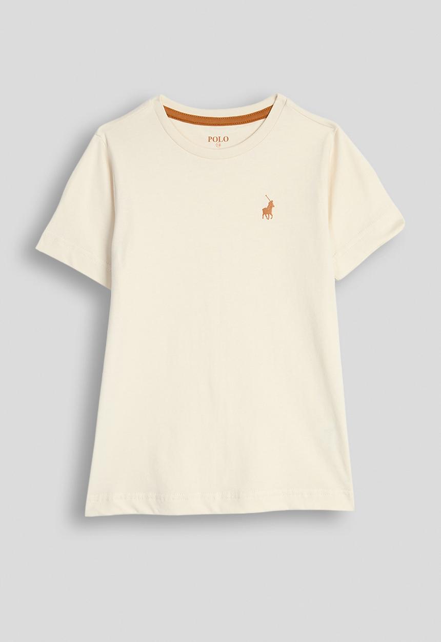 POLO - Girls Cara Raglan Ss Tee - Light Stone