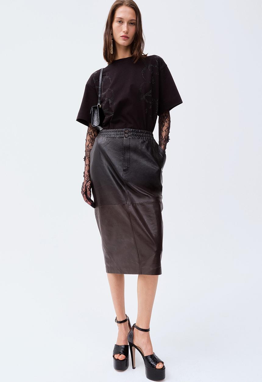 H&M - ELIE SAAB H&M: Embellished t-shirt - black