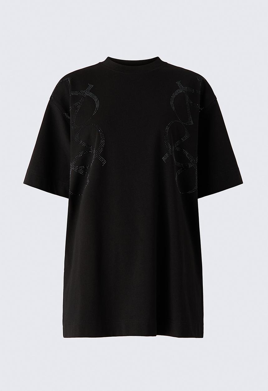 H&M - ELIE SAAB H&M: Embellished t-shirt - black
