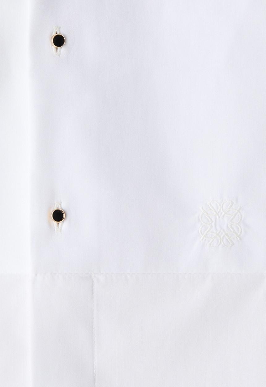 H&M - ELIE SAAB H&M: Cotton tuxedo shirt - white