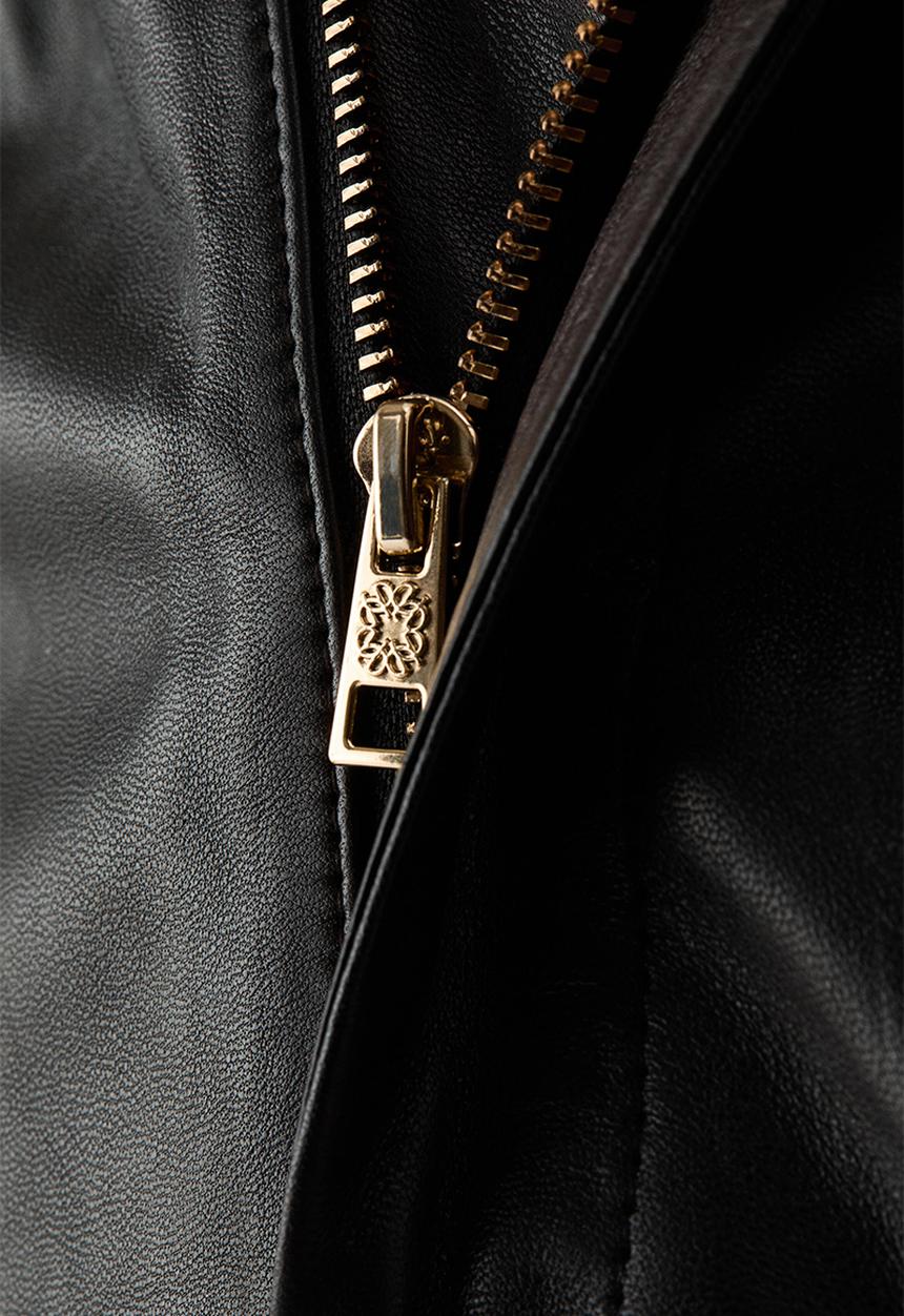 H&M - ELIE SAAB H&M: Leather midi skirt - black/brown - 1349628001