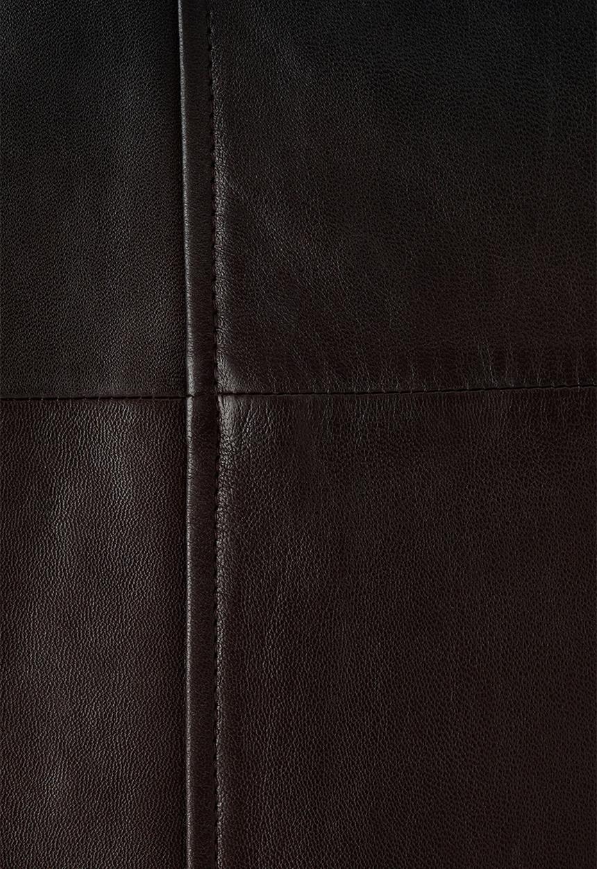 H&M - ELIE SAAB H&M: Leather midi skirt - black/brown - 1349628001