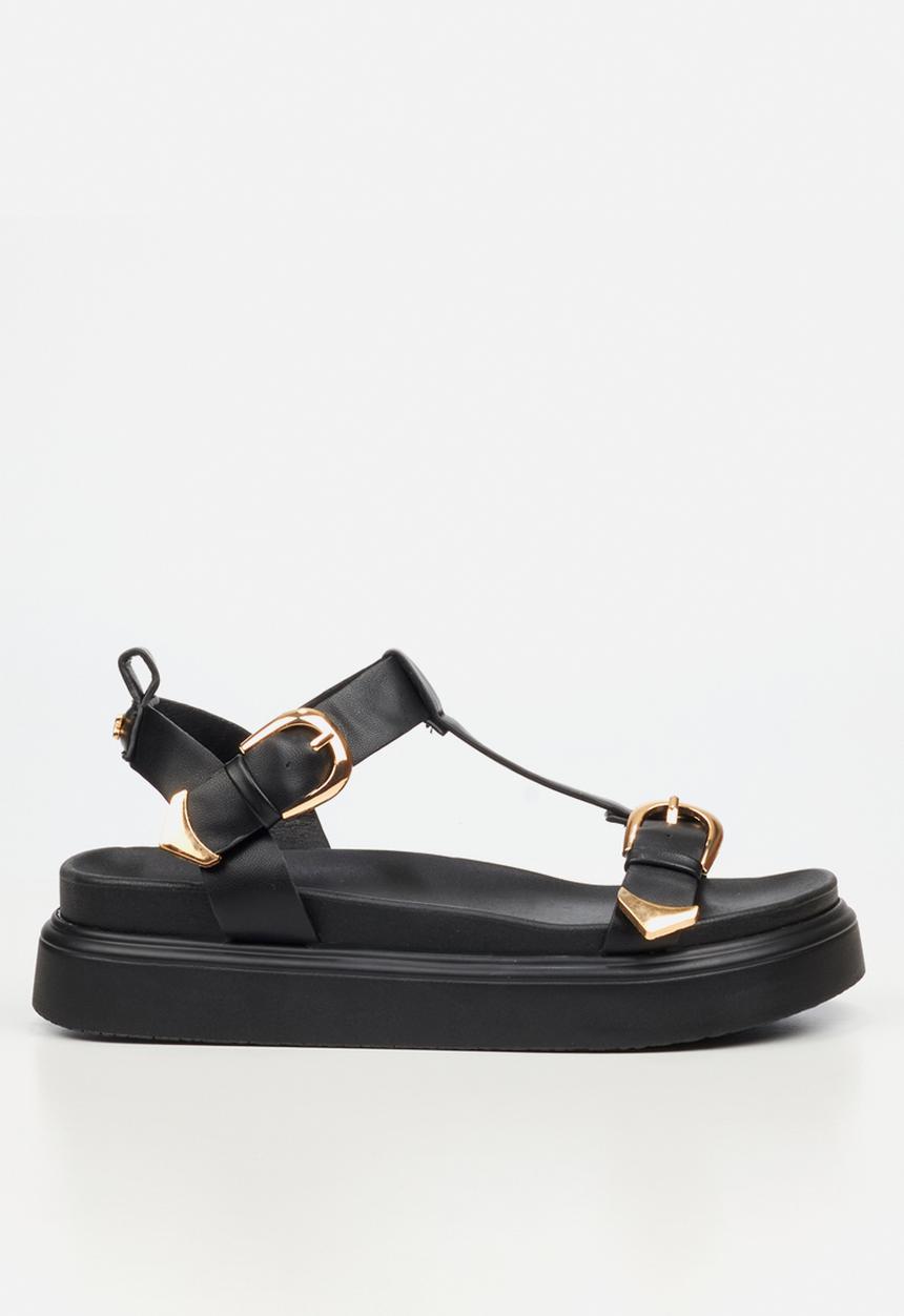 Rock & Co - Absolut 16 t-bar chunky sandal - black
