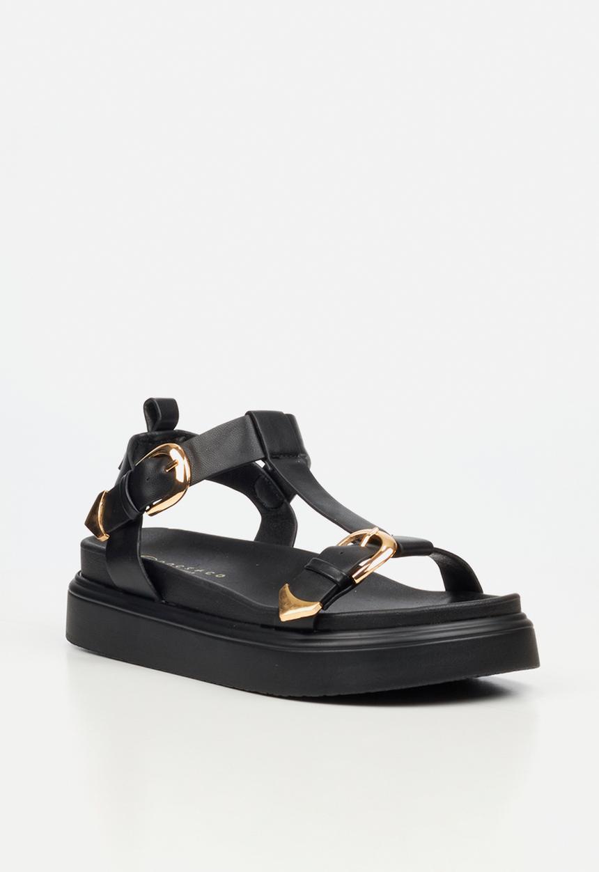 Rock & Co - Absolut 16 t-bar chunky sandal - black