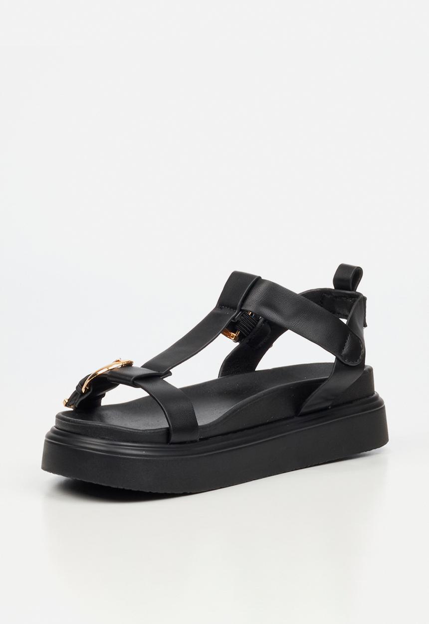 Rock & Co - Absolut 16 t-bar chunky sandal - black